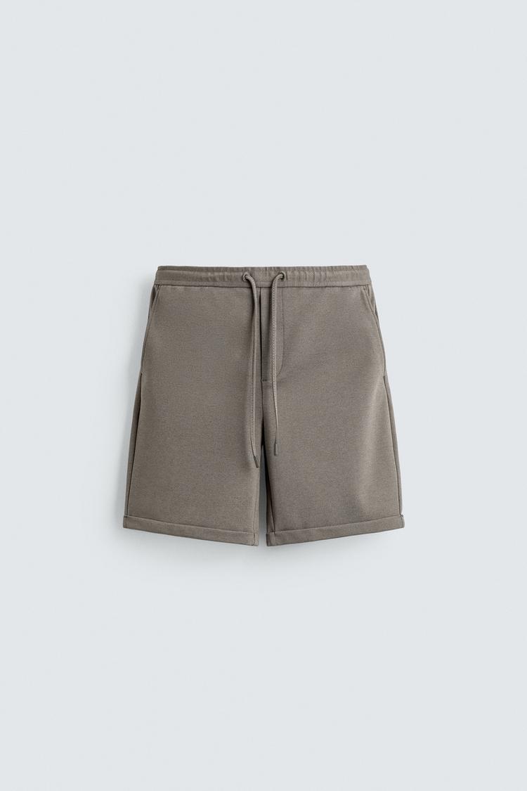 ZARA REGULAR FIT COMFORT BERMUDA SHORTS