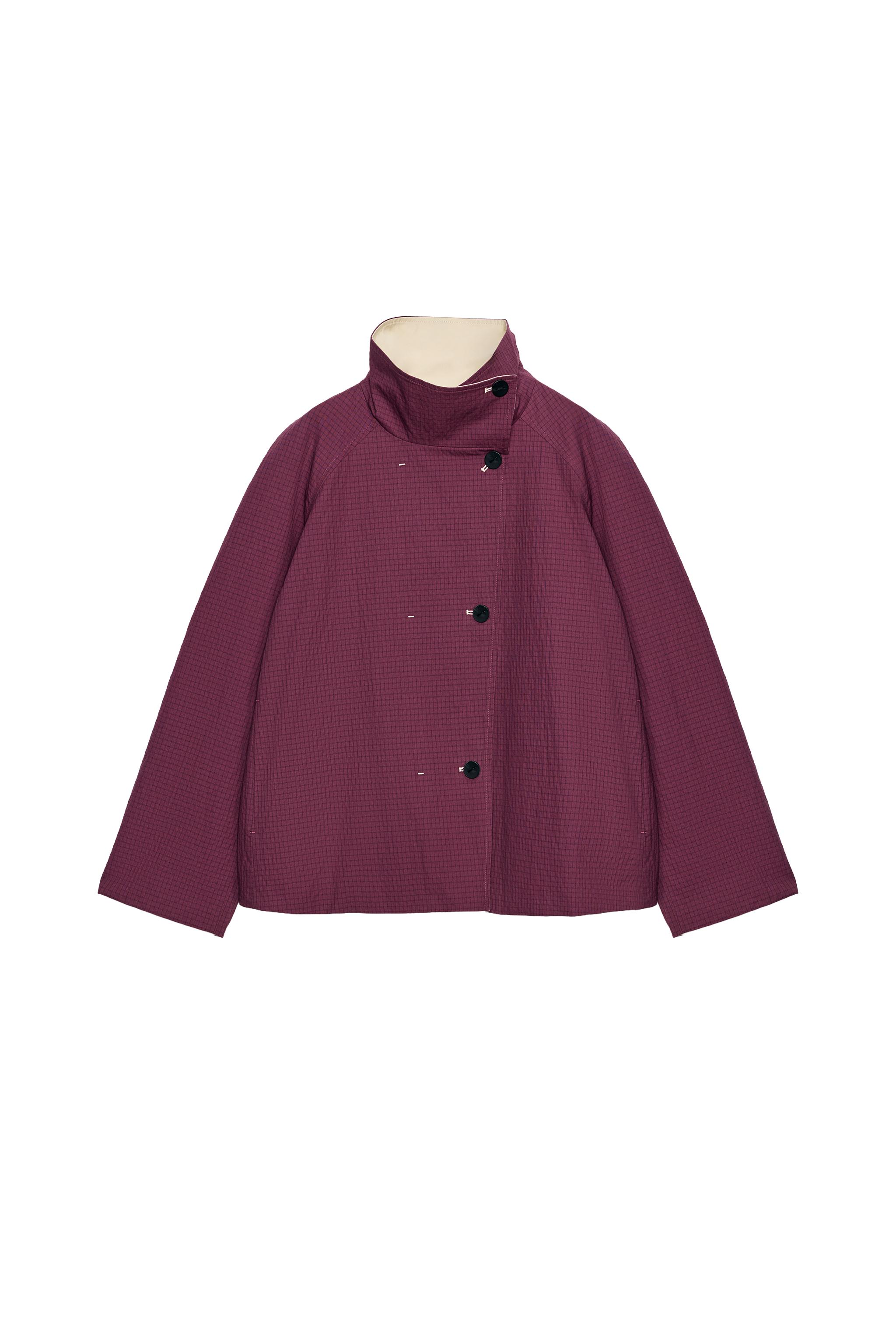 ZW COLLECTION REVERSIBLE SHORT JACKET - Wine | ZARA United States