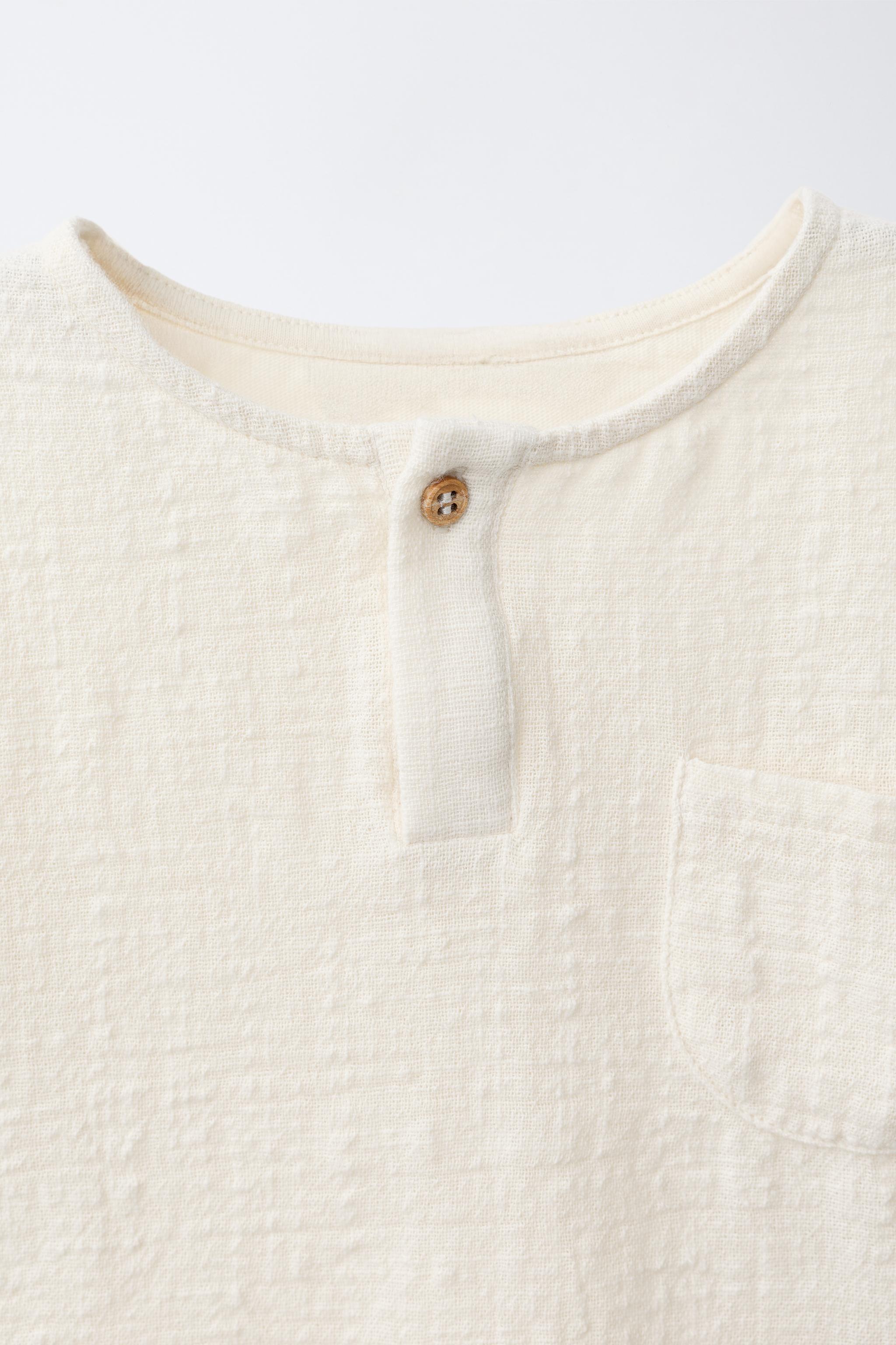 Детские футболки Zara COMBINATION POCKET T-SHIRT — фото 4