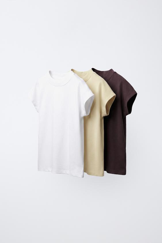 3-PACK OF PLAIN T-SHIRTS - Various de Zara - Imagen 0