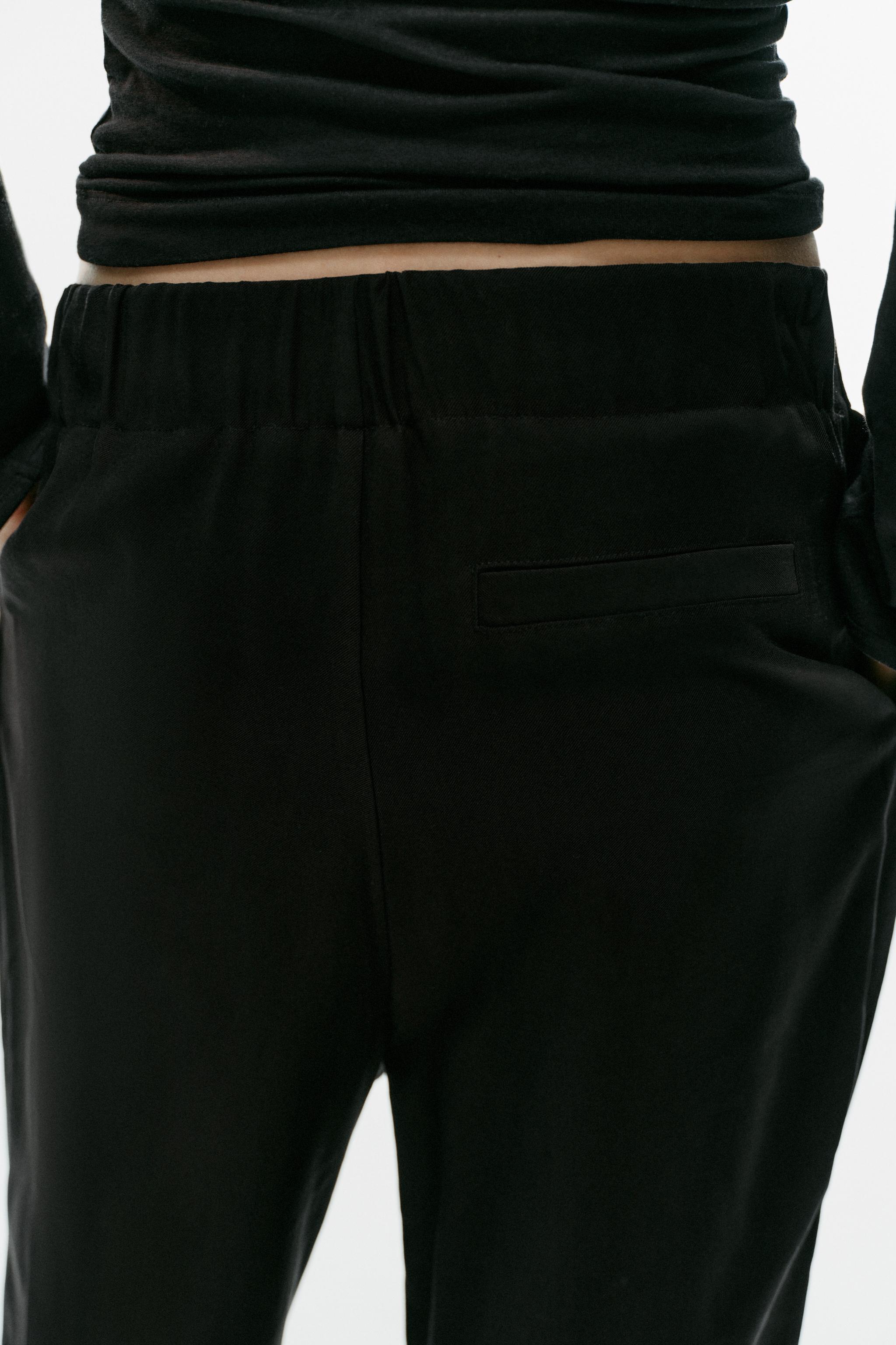 Мужские брюки Zara PLEATED FLOWY TROUSERS — фото 6