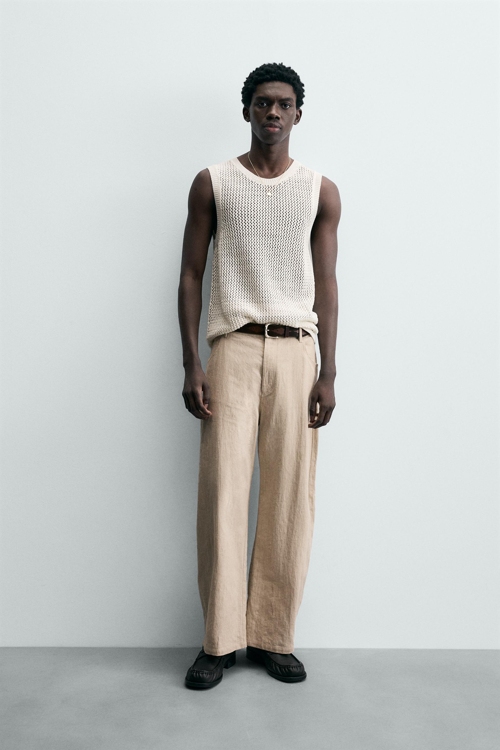 CUTWORK KNIT VEST - Oyster-white | ZARA South Africa