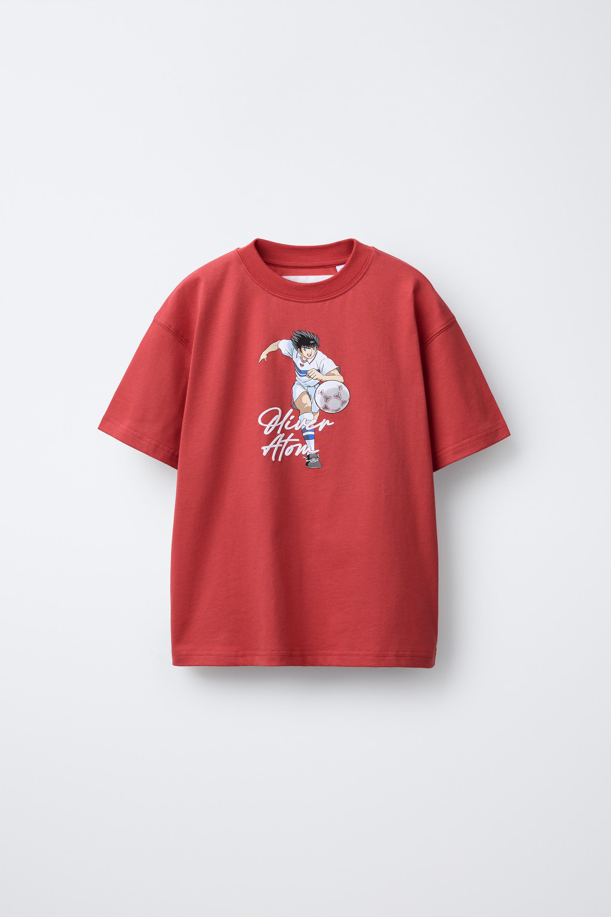 OLIVER Y BENJI © CAMPEONES PRINTED T-SHIRT - Maroon | ZARA