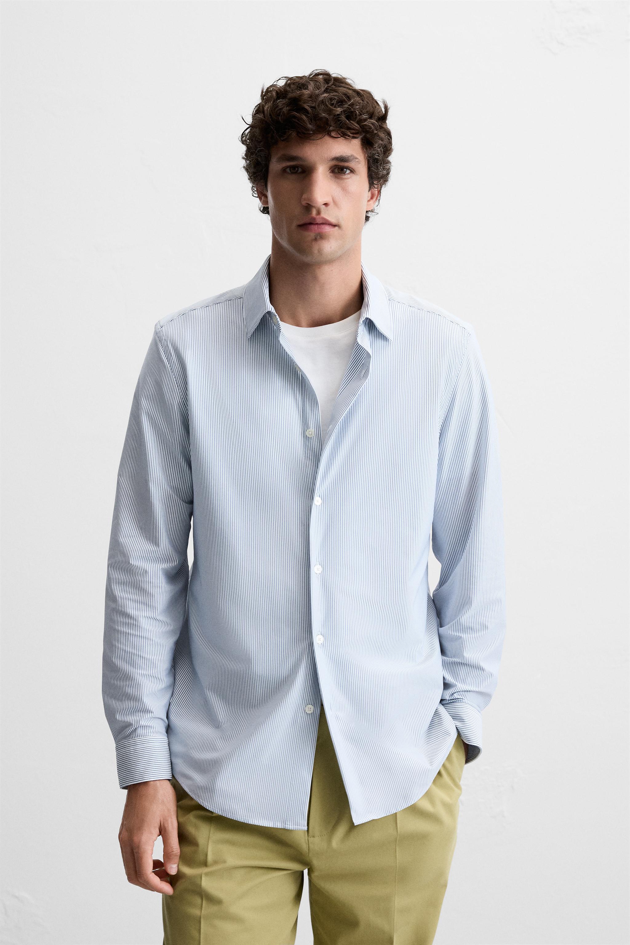 Camisa rayas hombre zara online