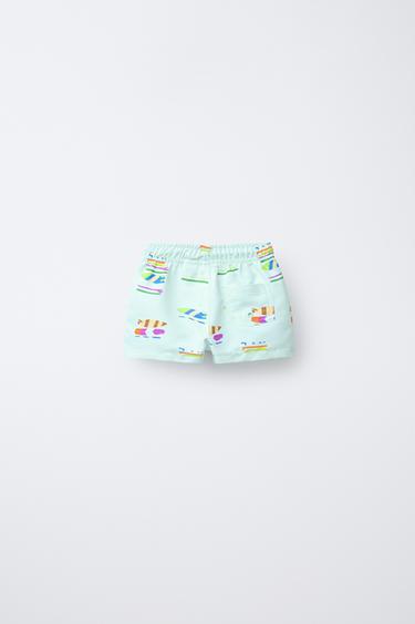 2-6 YEARS/ SURF SWIM BERMUDA SHORTS - Aquamarine by Zara - Image 1