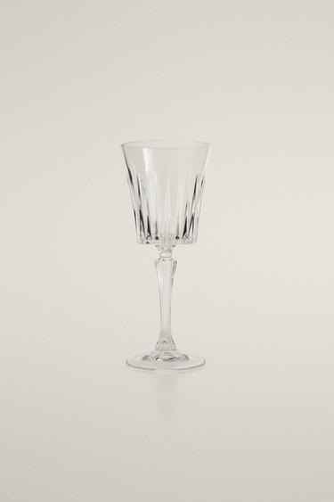 Zara RAISED CRYSTALLINE GLASS - Transparent - Image 0