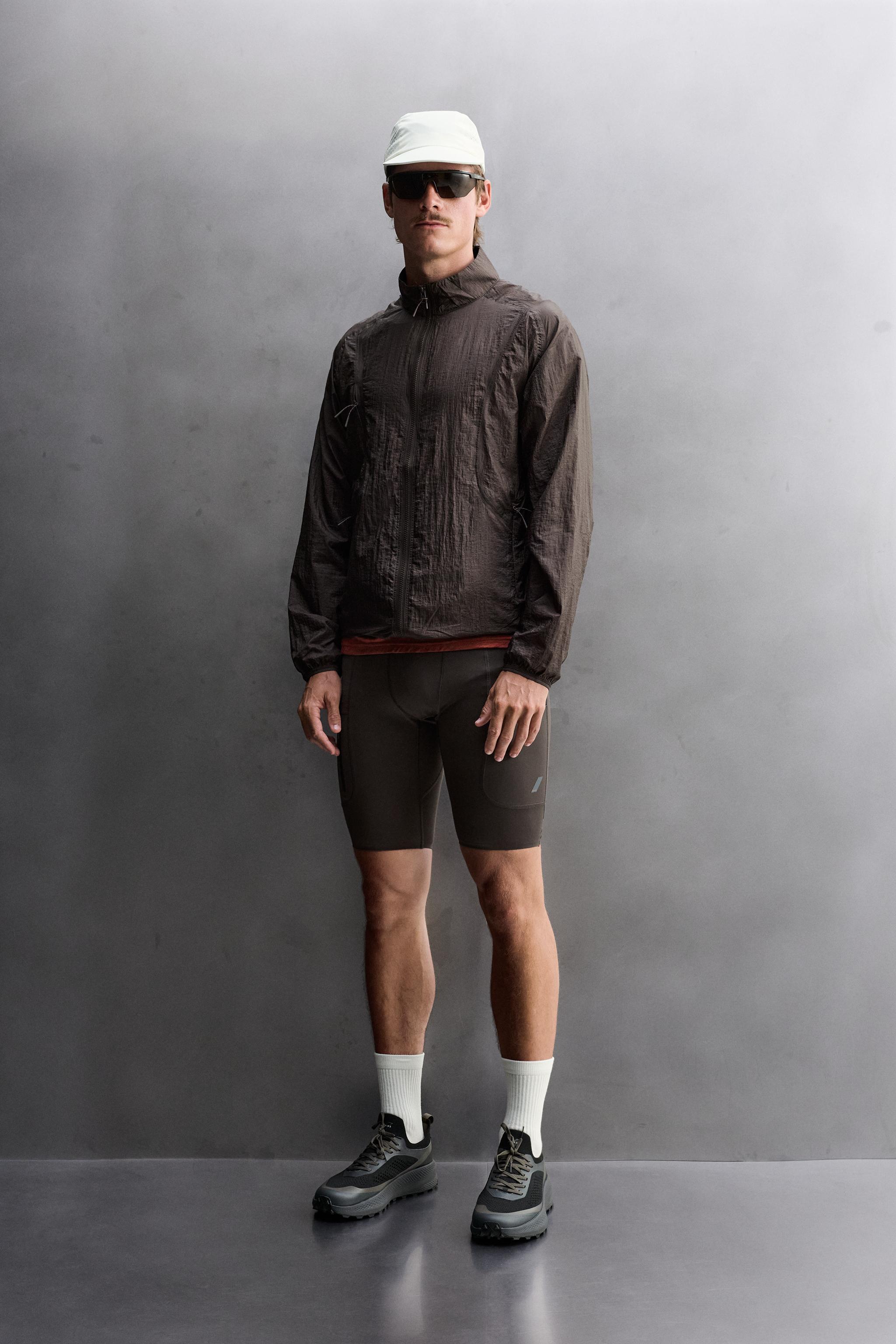 RIDAR© x ZARA RUNNING WINDBREAKER - Brown | ZARA United States