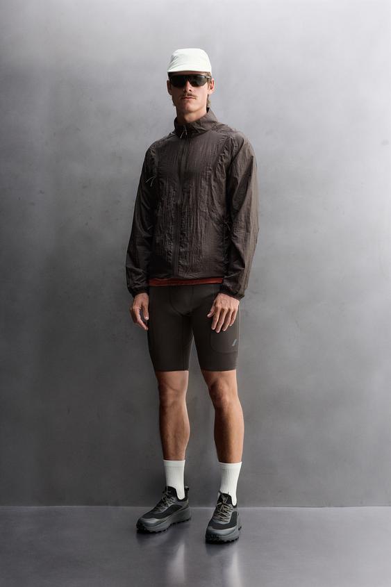 RIDAR© x ZARA RUNNING WINDBREAKER - Brown by Zara - Image 0