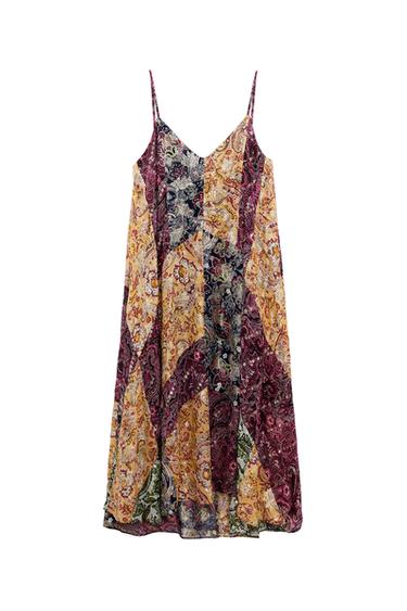 PRINTED MIDI DRESS
