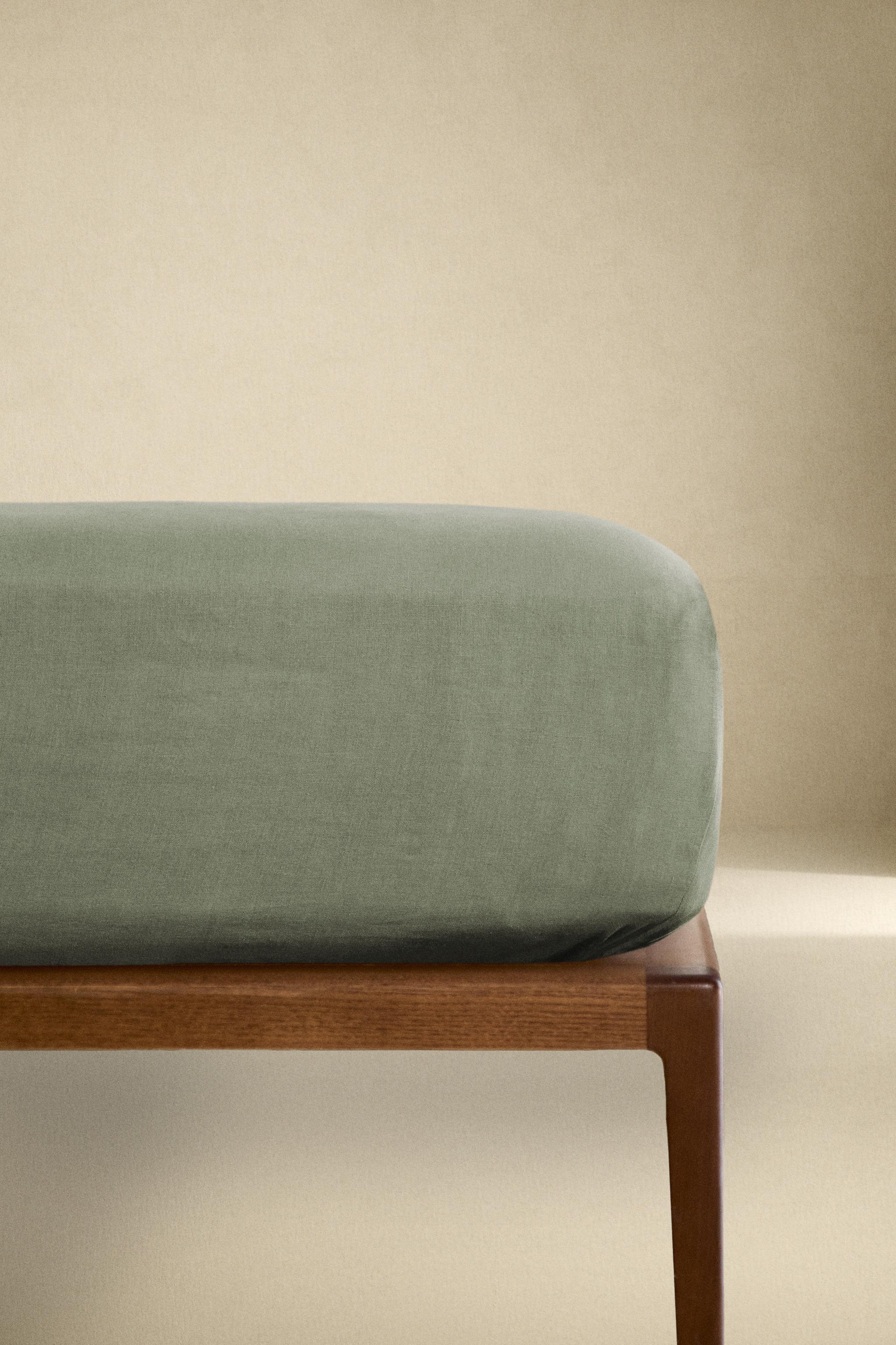 FADED LINEN FITTED SHEET (140 GSM)