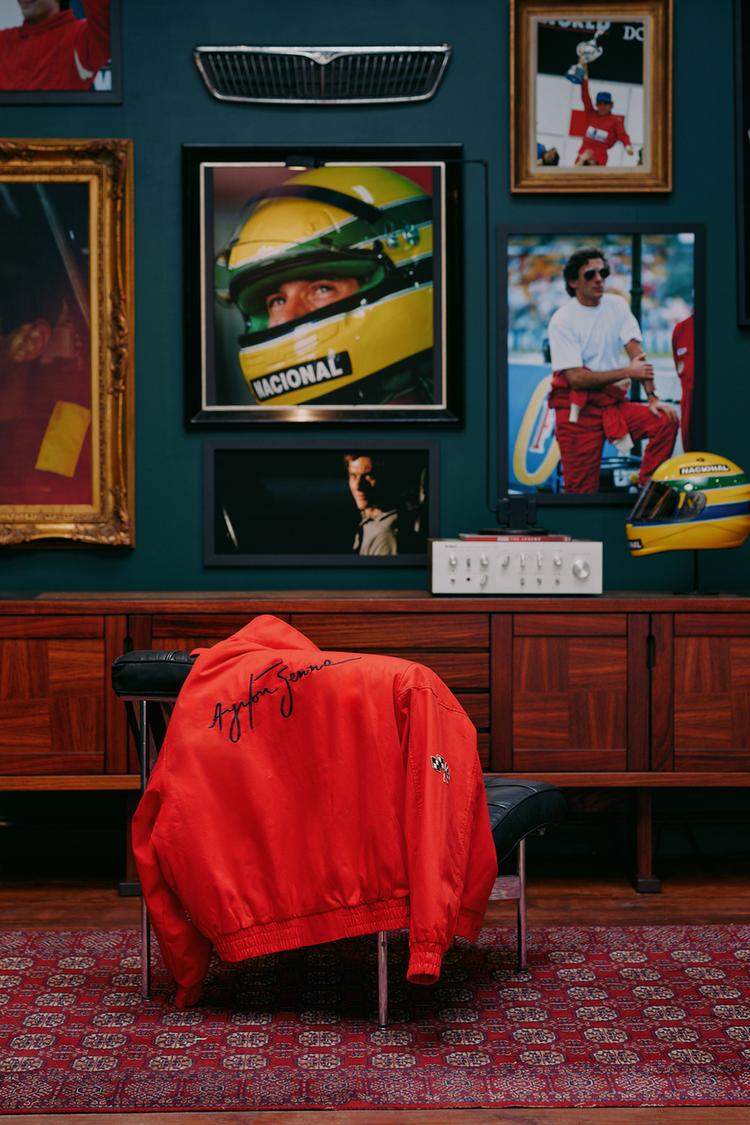 Cazadora acolchada parches ayrton senna senna brands