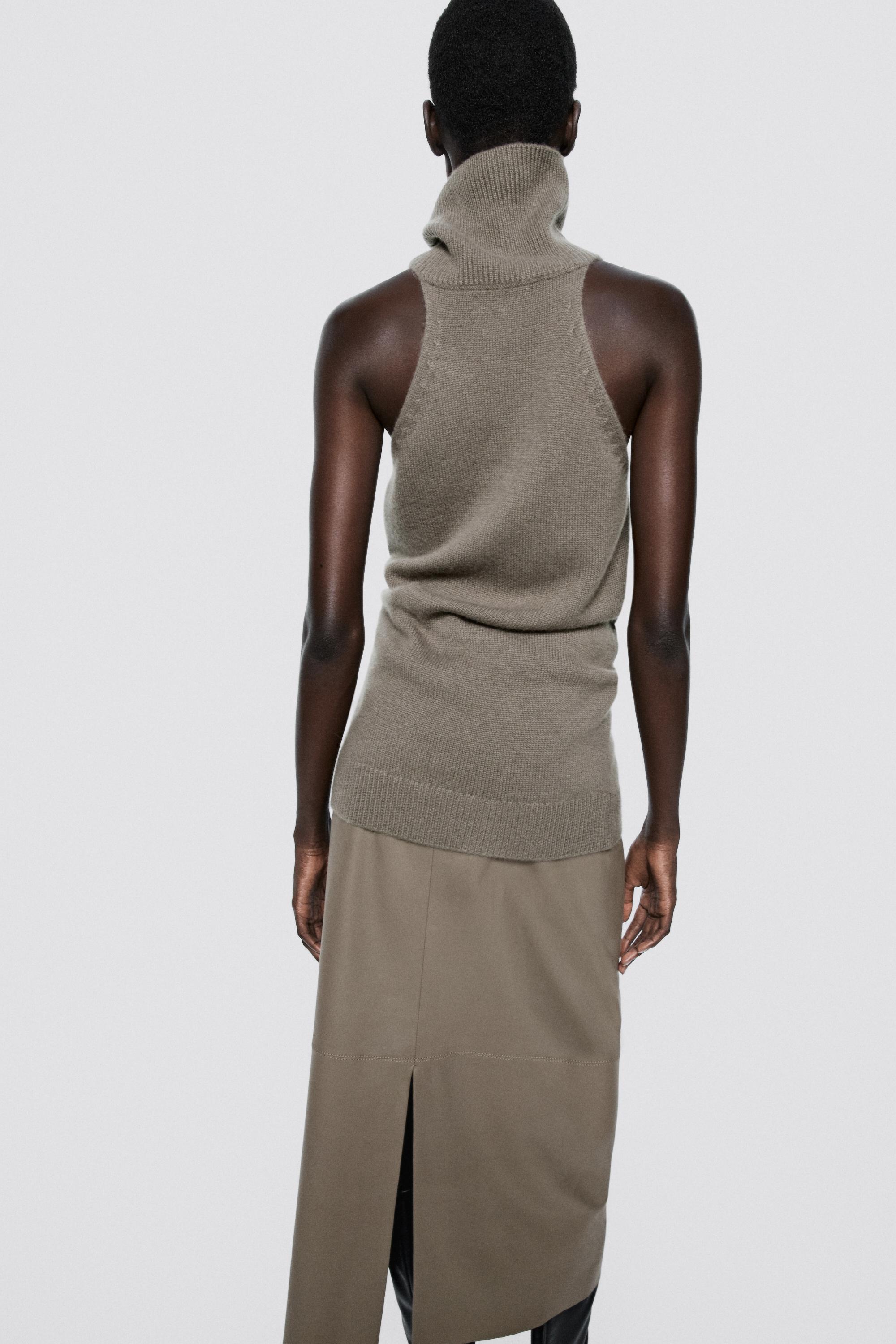 100% Cashmere Halter Knit Top - LIMITED EDITION