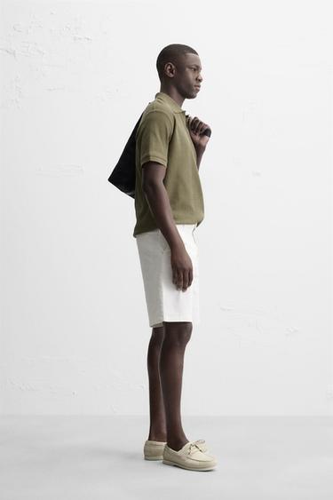 BERMUDA CHINO REGULAR FIT - Blanc cassé de Zara - Image 3