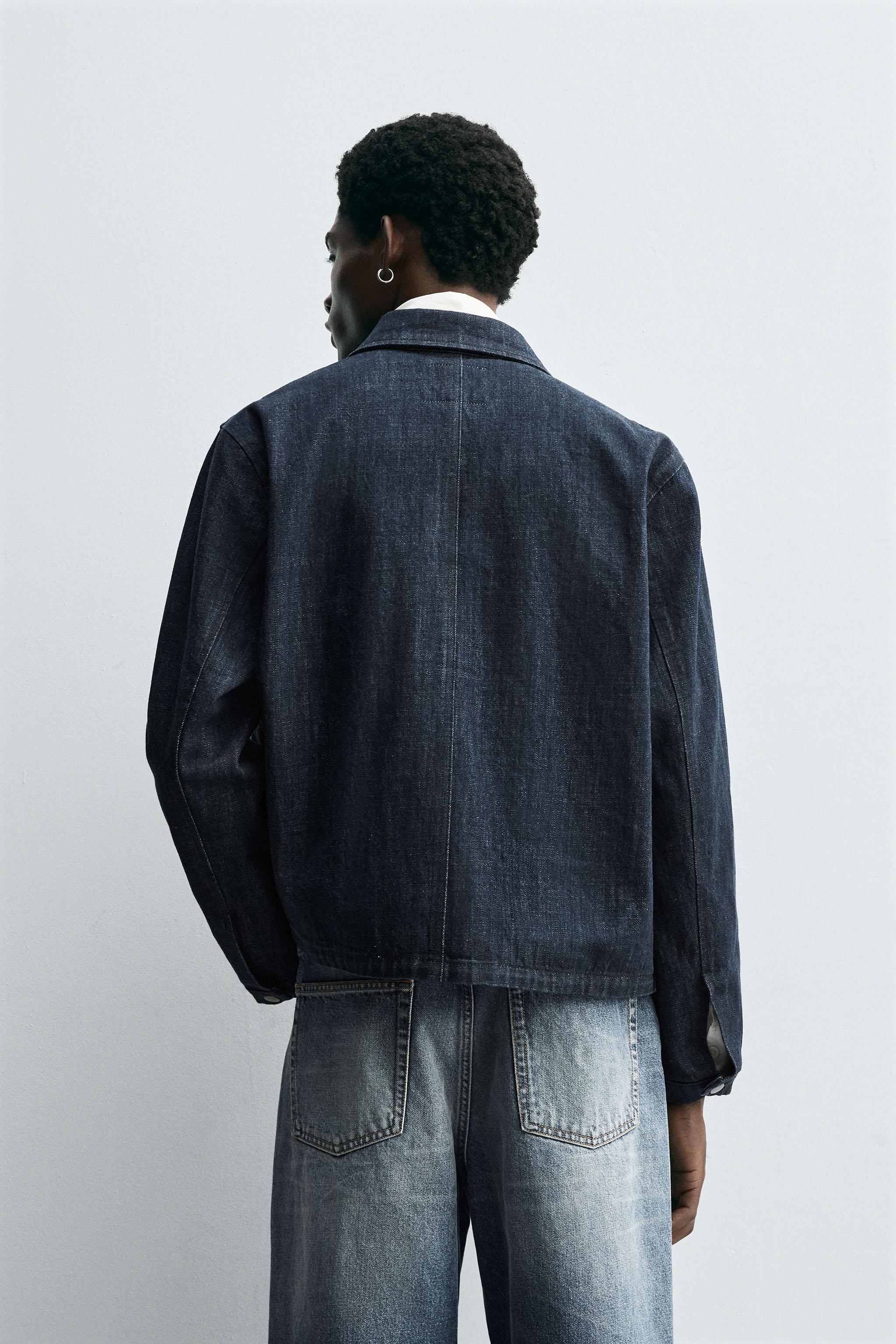 【新品】ZARA トグルボタンデニムジャケット　M トグルボタンデニムジャケット - インディゴブルー | ZARA Japan