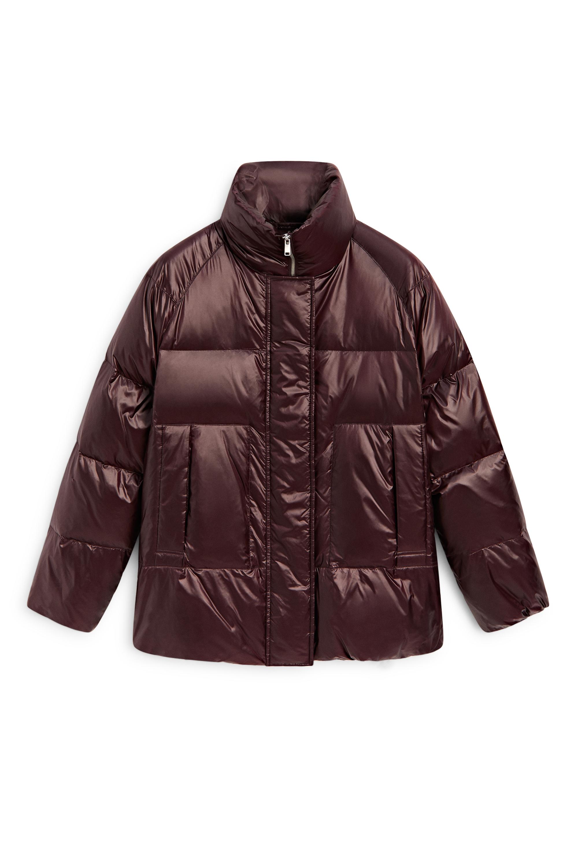 Shiny puffer jacket - white | ZARA United States