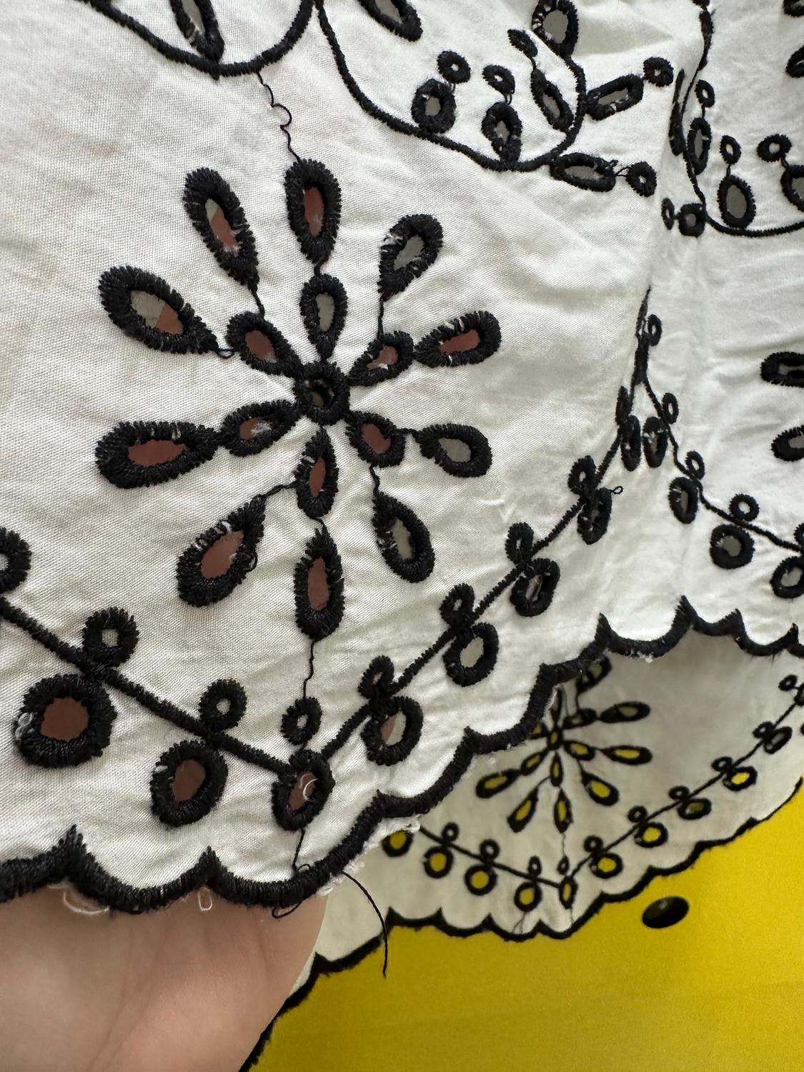 SHORT DRESS WITH SCHIFFLI EMBROIDERY - Image 2