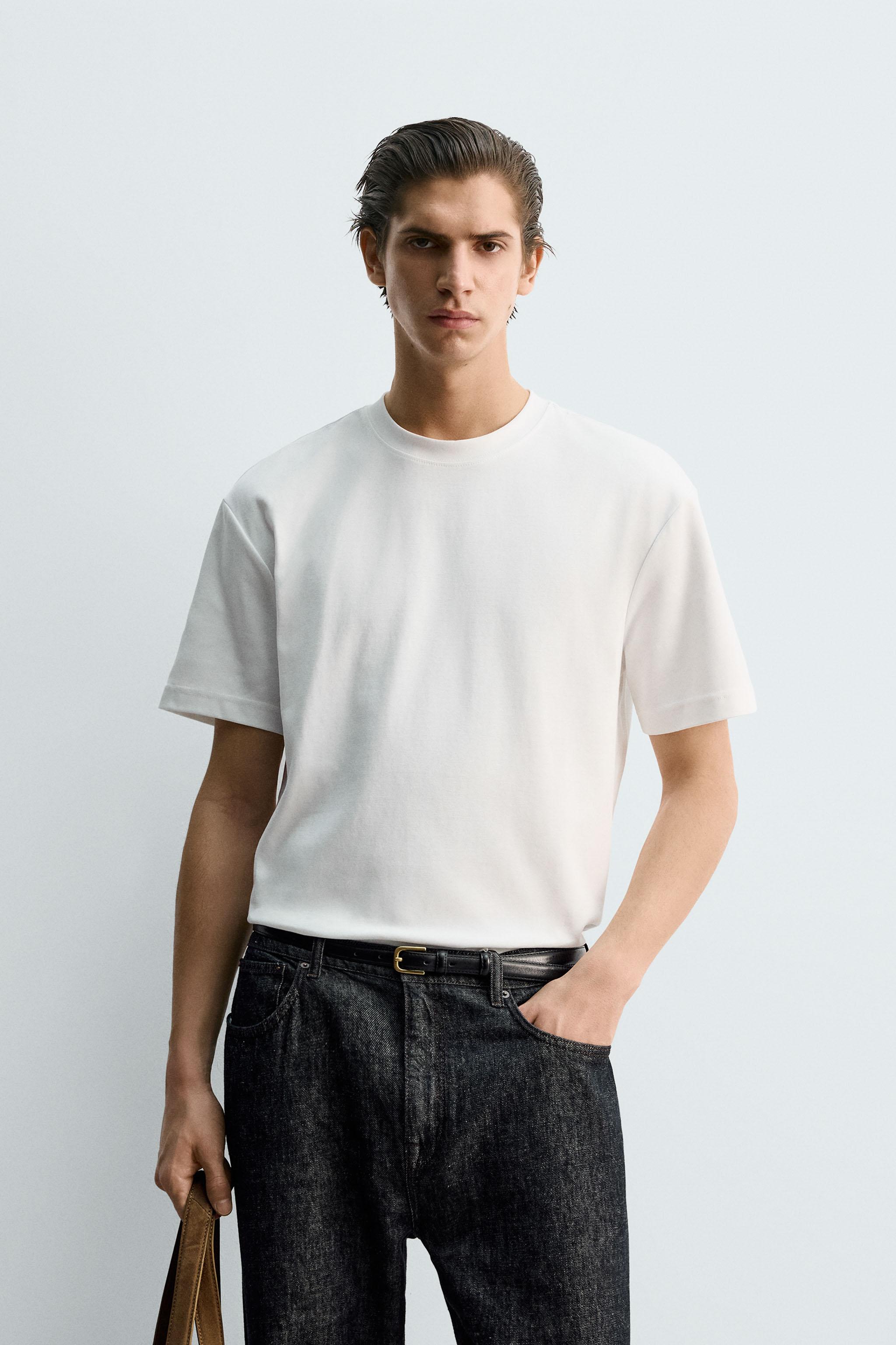 RELAXED FIT INTERLOCK T-SHIRT /04 — White
