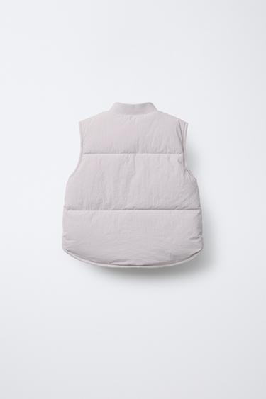 WATER-REPELLENT PUFFER GILET - Stone by Zara - Image 1