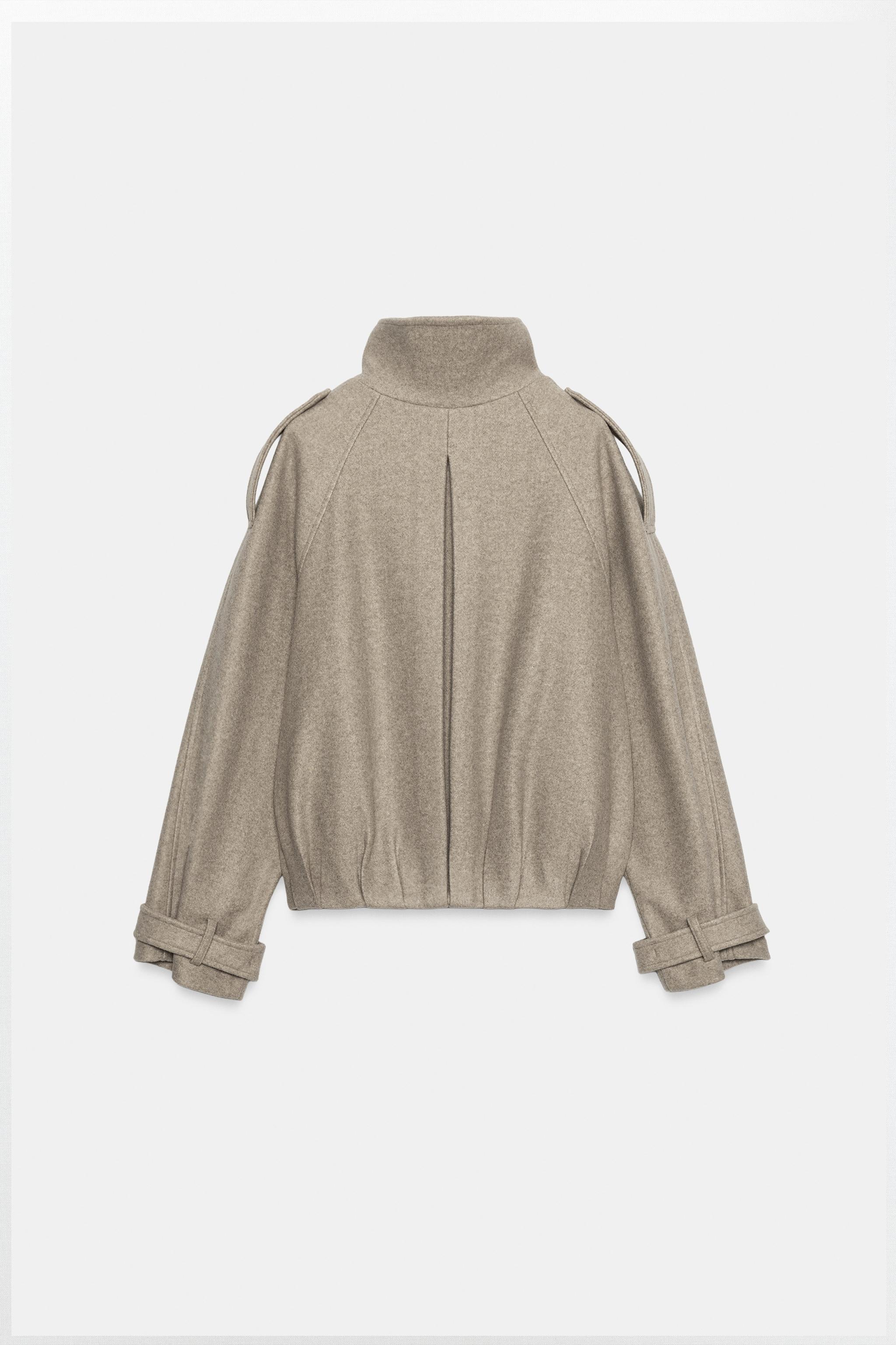 BOMBER JACKET WITH TAB DETAILS