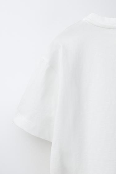 BASIC T-SHIRT - White by Zara - Image 3
