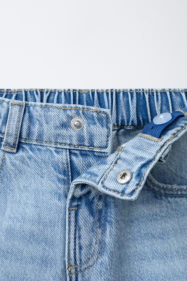 CARS LIGHTNING MCQUEEN © DISNEY DENIM BERMUDA SHORTS - Mid-blue by Zara - Image 2