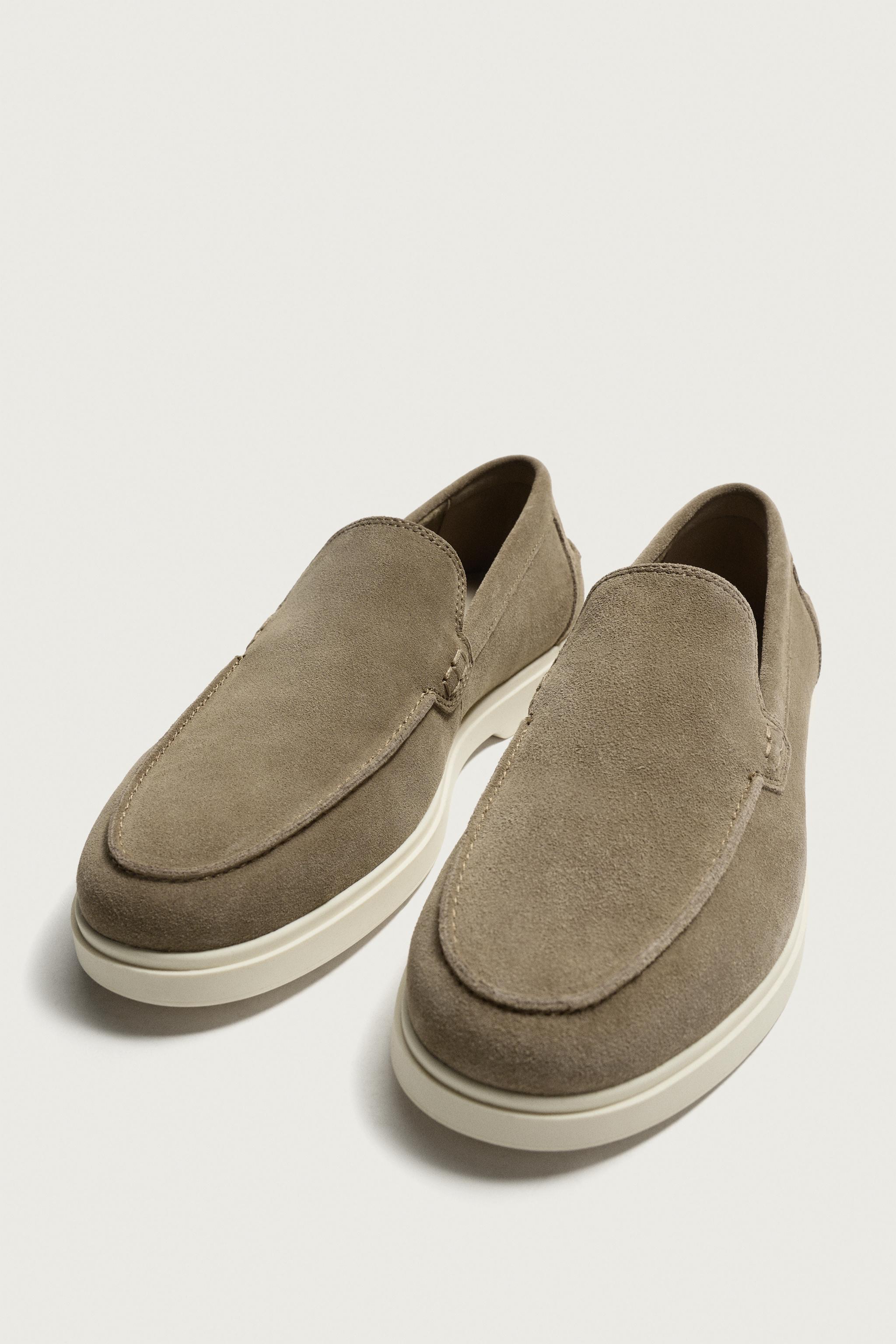 Мужские туфли Zara CASUAL LEATHER LOAFERS — фото 5