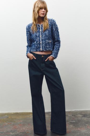 ZARA Nanushka フローラルインターシャカーディガン （カーディガン 