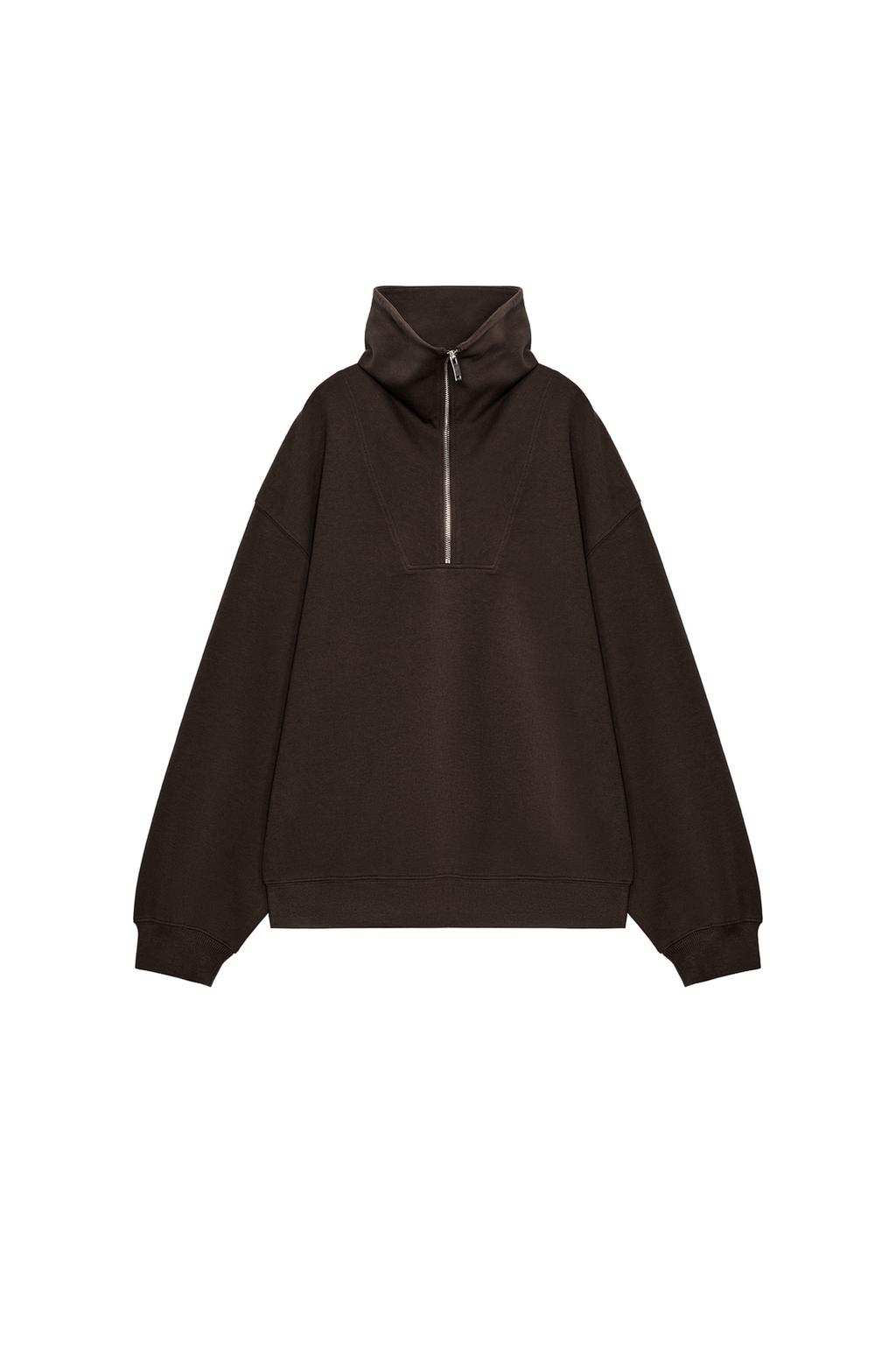 INTERLOCK ZIP-UP SWEATSHIRT