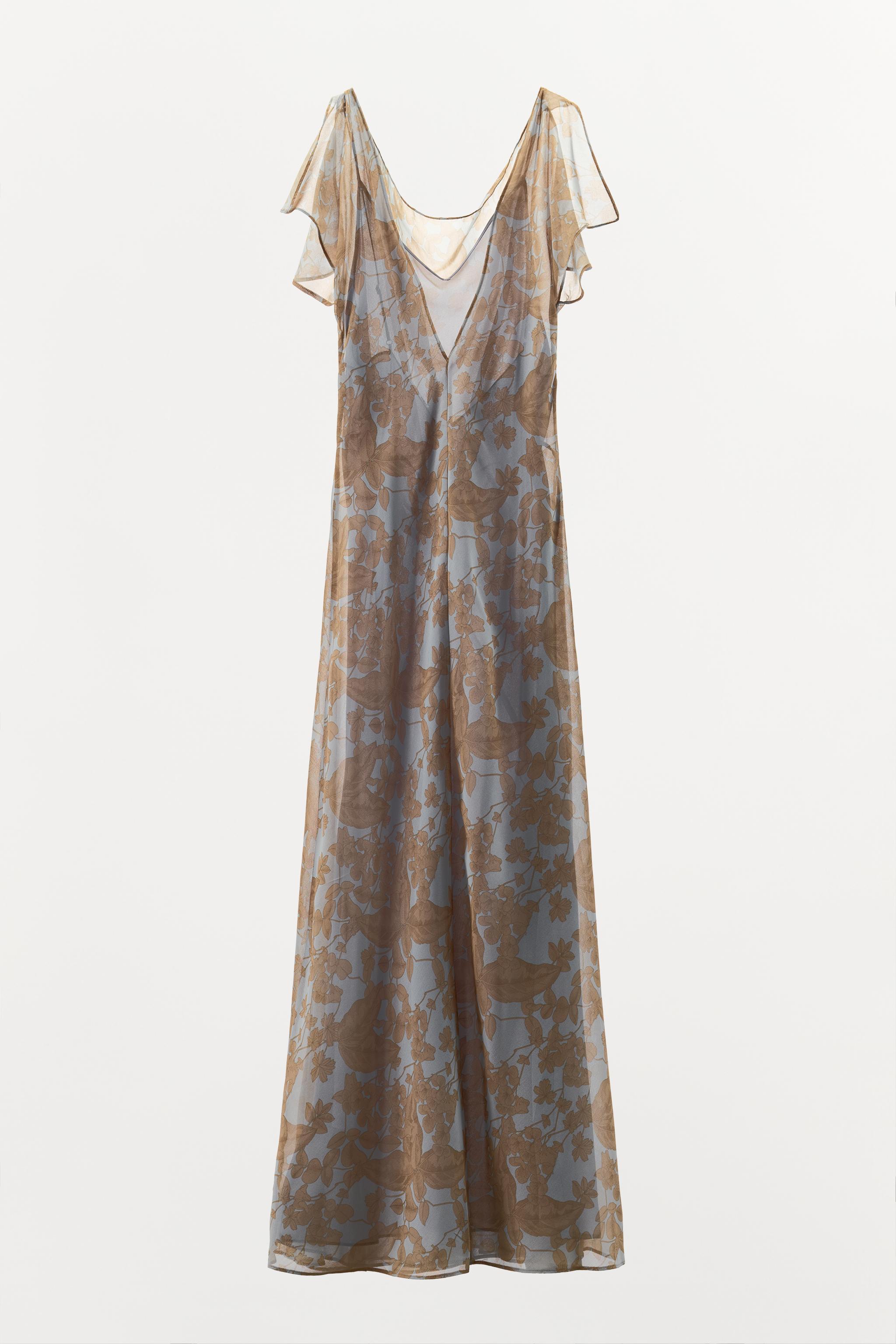 ROBE IMPRIMÉE FLEURIE À PLIS