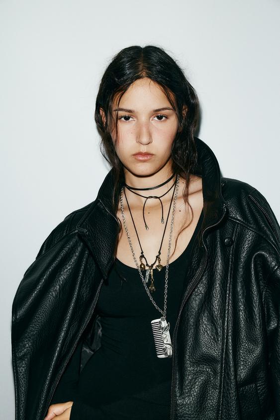 2-PACK COMB CHARM NECKLACES