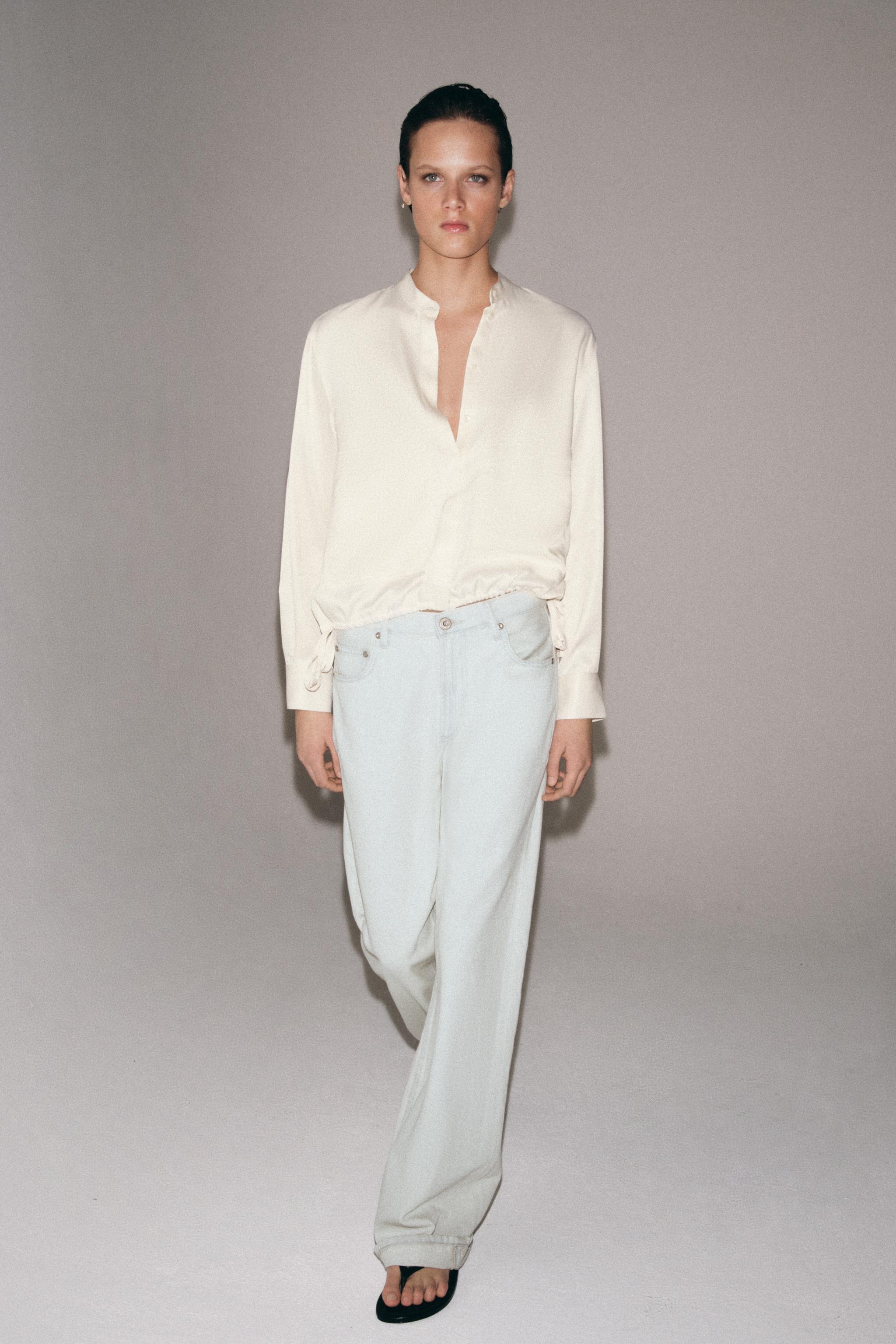 ZW COLLECTION SATIN EFFECT SHIRT