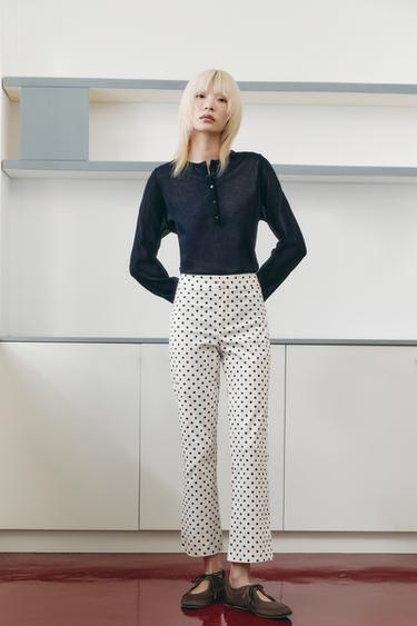 PLAIN KNIT SWEATER - Navy blue by Zara