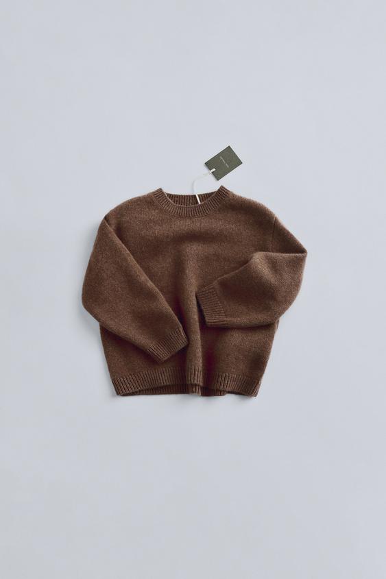 ZARA TIMELESZ – CASHMERE SWEATER - Chocolate | ZARA Spain