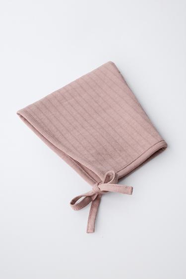 QUILTED BONNET - Chalk pink by Zara - Image 1