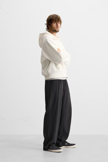 Hooded Sweatshirt - Ecru by Zara - Image 3