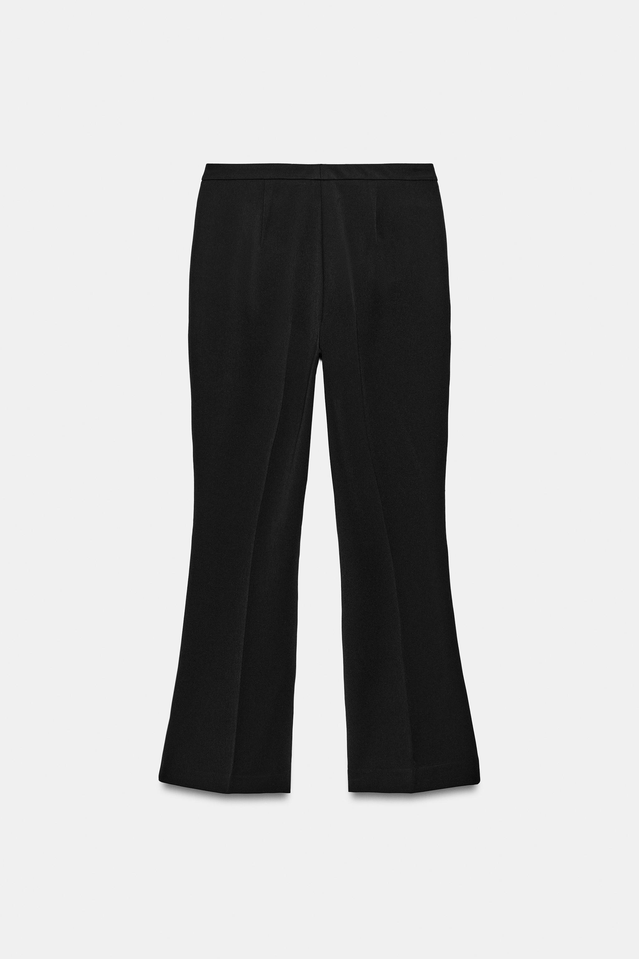FLARE TROUSERS WITH SEAM DETAIL - Black | ZARA South Africa