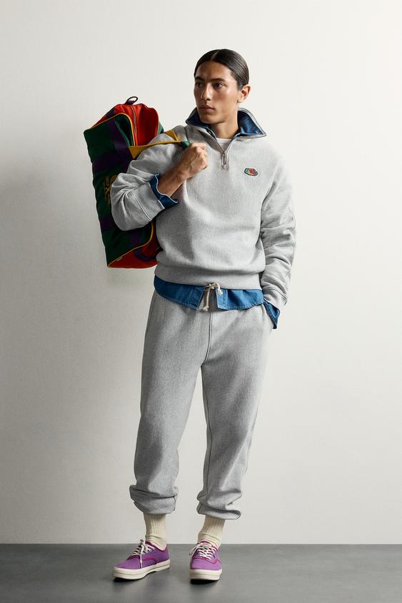 Zara FRUIT OF THE LOOM™ SWEATPANTS - Gray marl - Image 0
