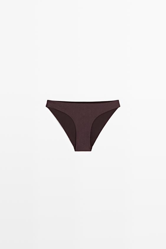 Bas de bikini brillant - Marron de Zara - Image 0