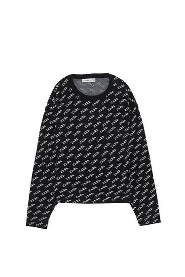 ZARA LOGO JACQUARD SWEATER