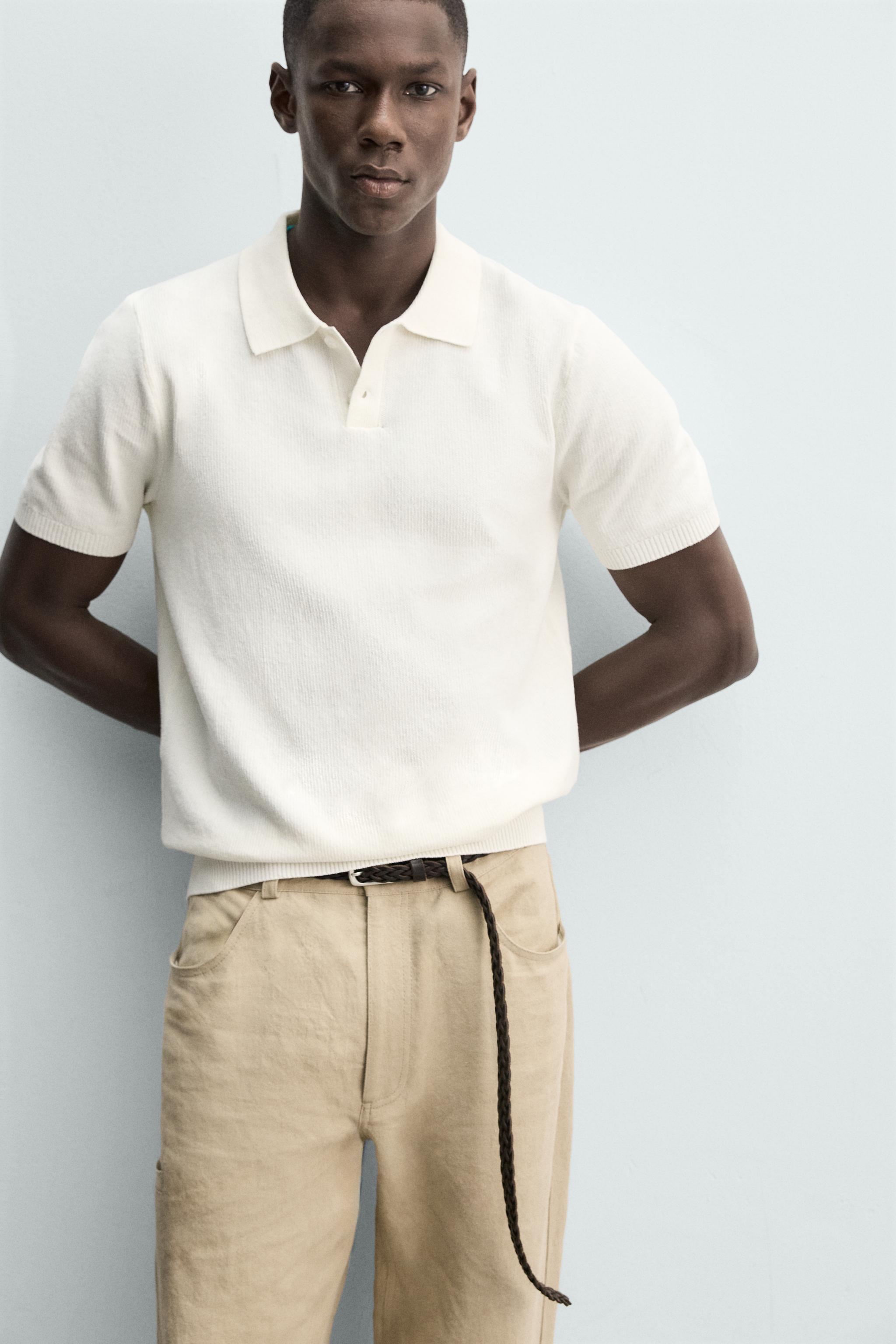 POLO EN MAILLE REGULAR FIT STRUCTURÉE