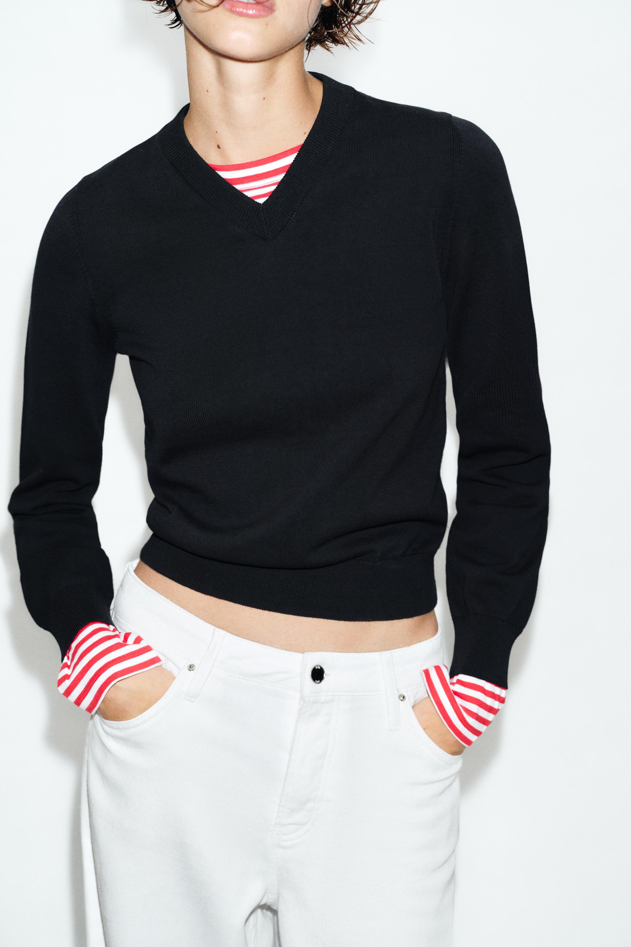 COMBINATION STRIPED KNIT JUMPER