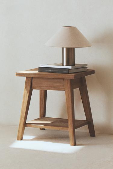 LITTLE WOODEN TABLE - Light beige by Zara