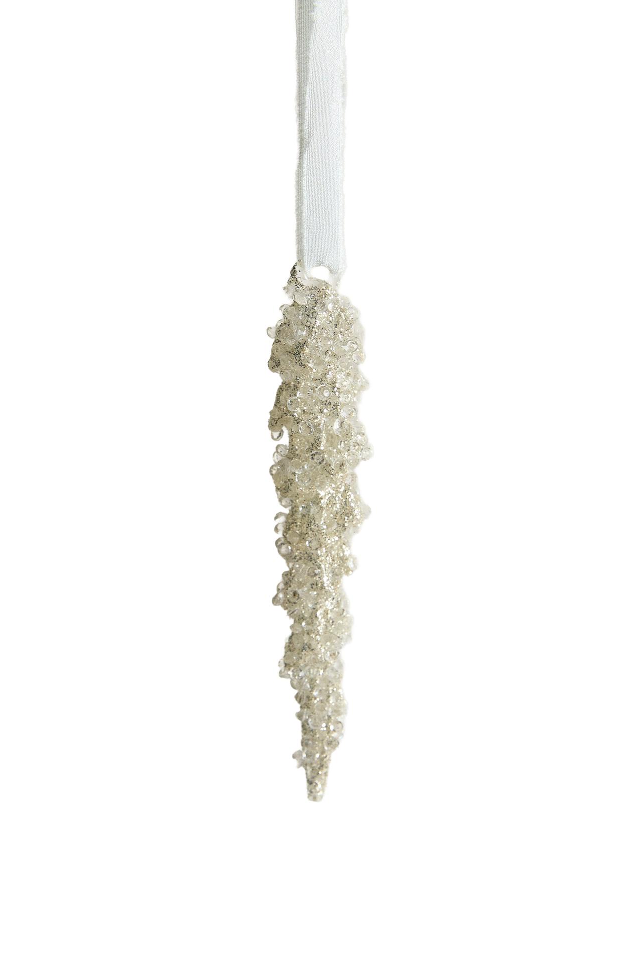GLITTER DROP CHRISTMAS TREE ORNAMENT