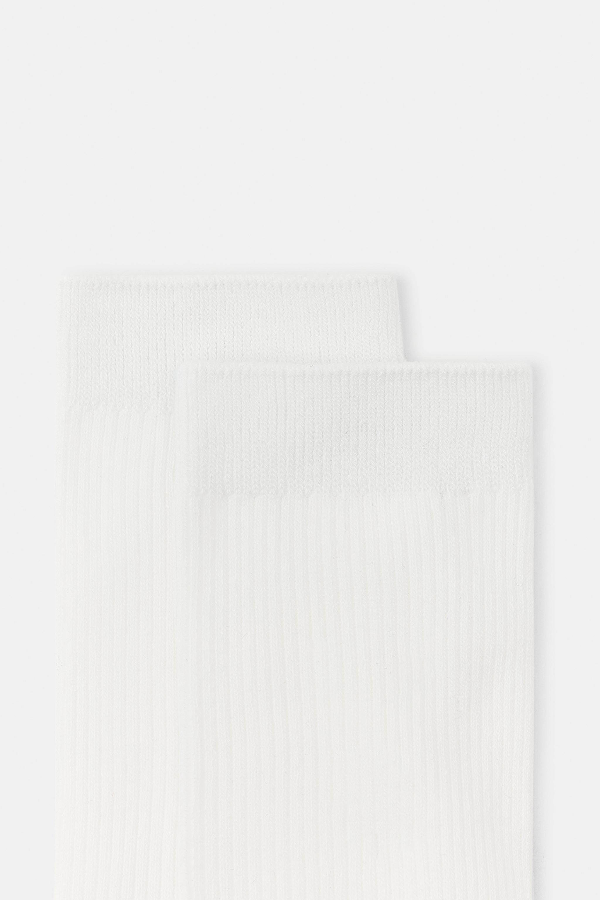 2-PACK RIBBED SOLID SOCKS