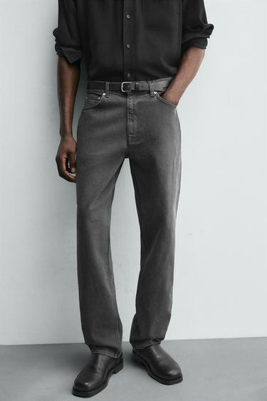 JEAN RELAXED STRAIGHT FIT - Gris moyen de Zara - Image 5