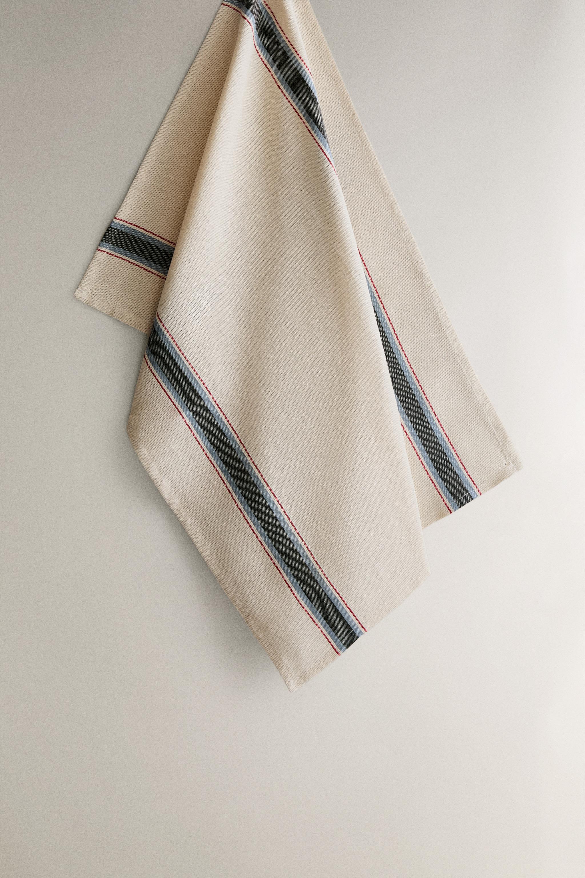 STRIPED COTTON KITCHEN TOWEL