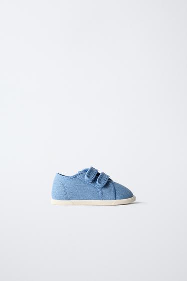 BAREFOOT BAVLNĚNÉ TENISKY - Modrá od Zara