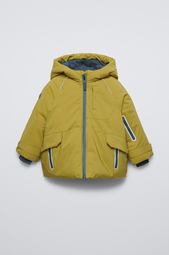 SKI COLLECTION 撥水・防風フード付きジャケット - オリーブグリーン 