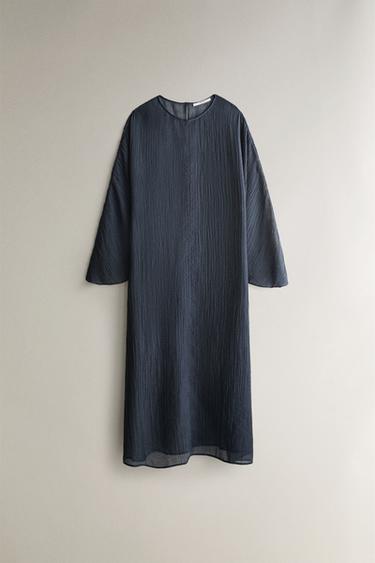 ROBE DE PLAGE FLUIDE - Bleu de Zara - Image 0