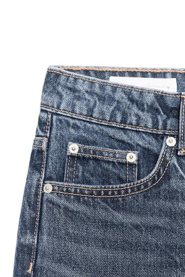 Zara TRF MOM FIT HIGH WAIST JEANS - Navy blue